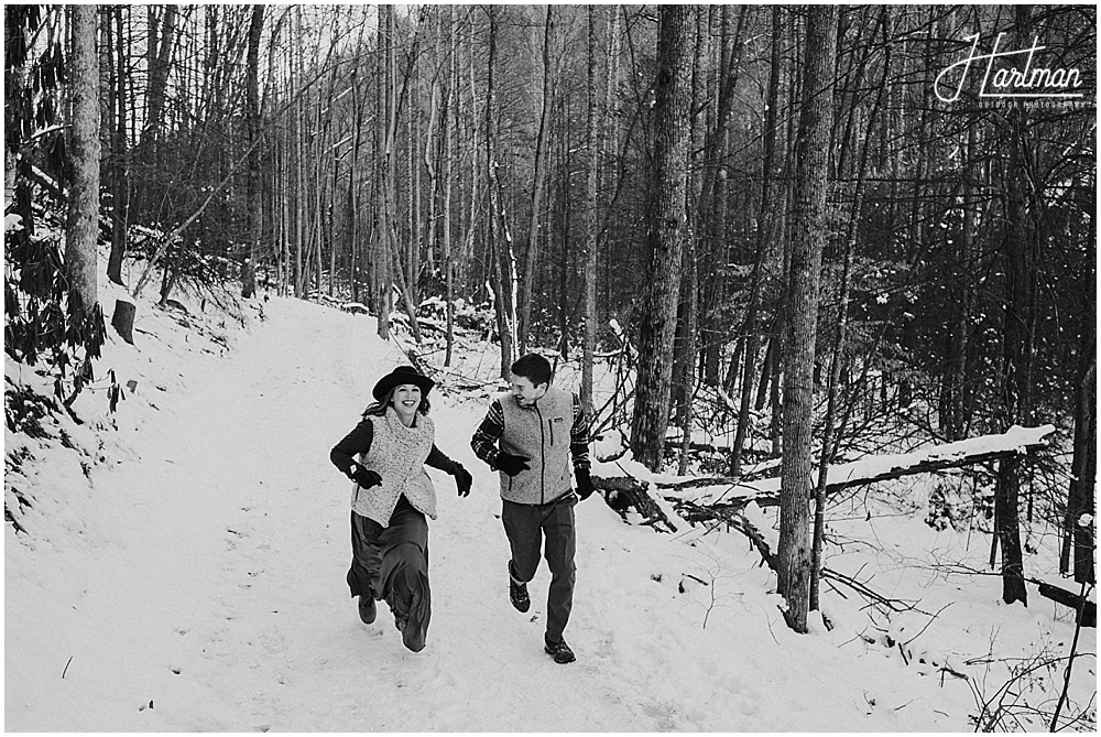 Boone NC winter wedding