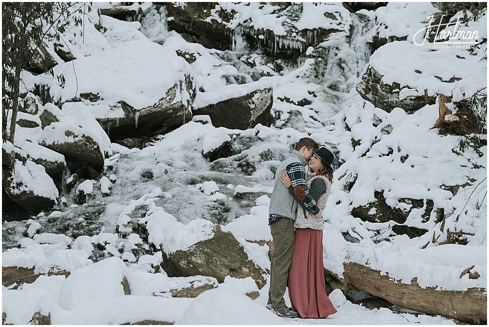 Boone NC winter wedding
