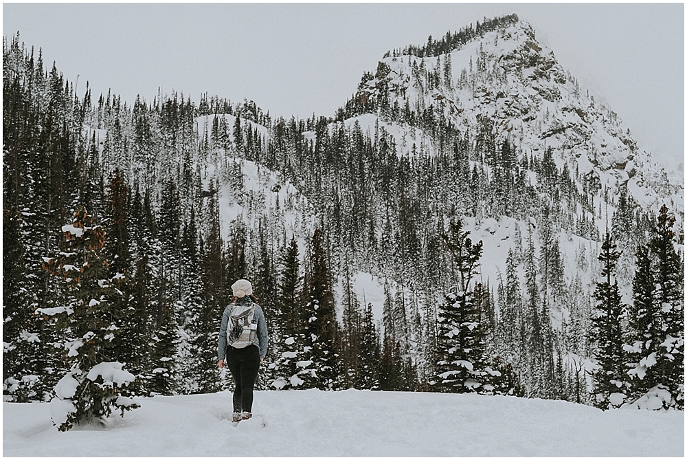 Dream Lake wedding Rocky Mountains 