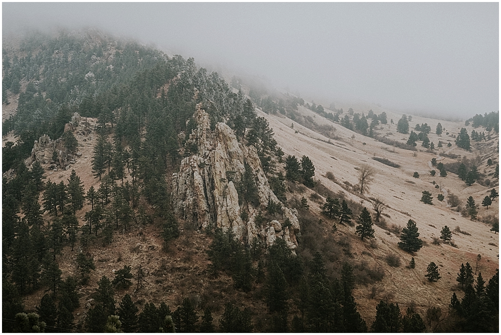 Boulder Colorado outdoor wedding ceremony