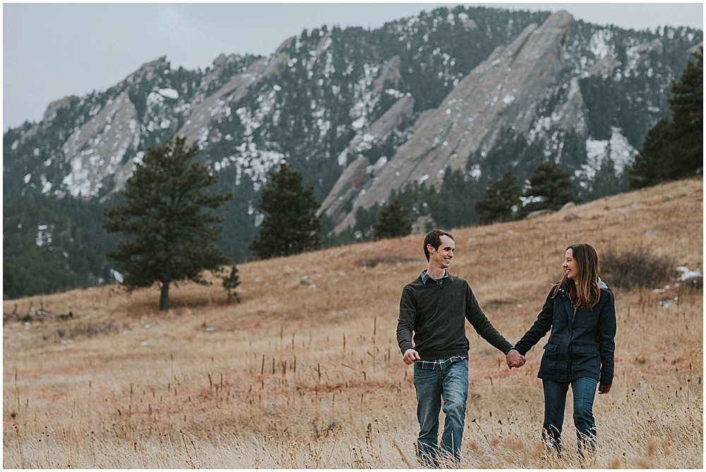 The Flatirons engagement session 