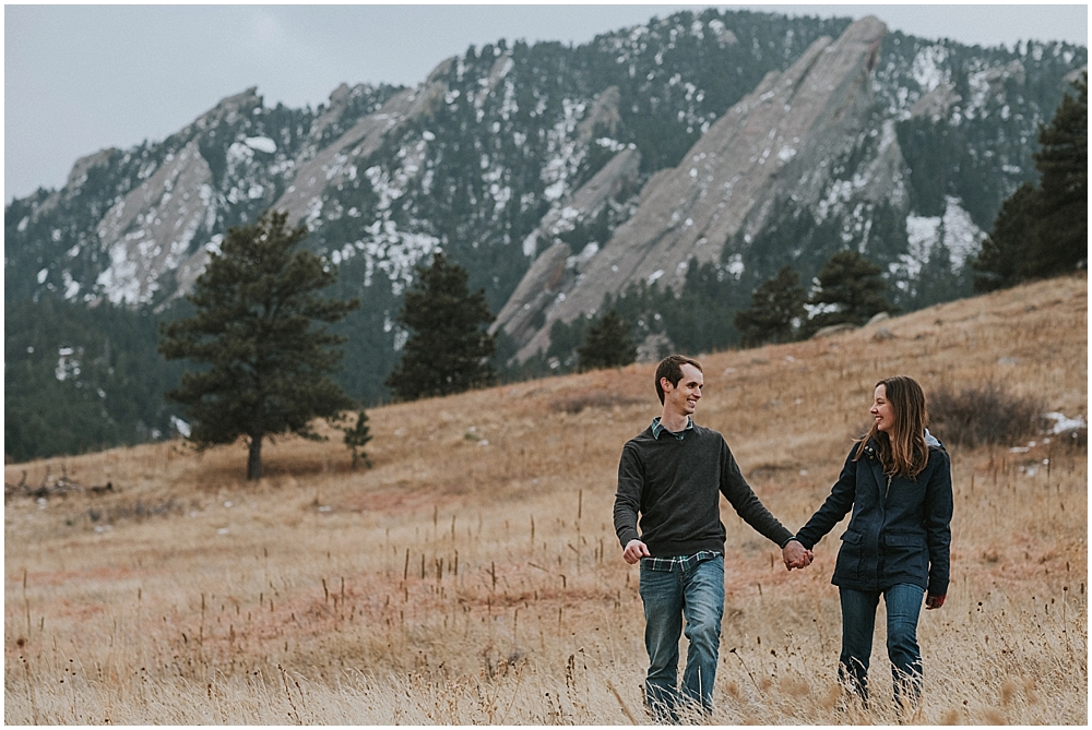 The Flatirons engagement session