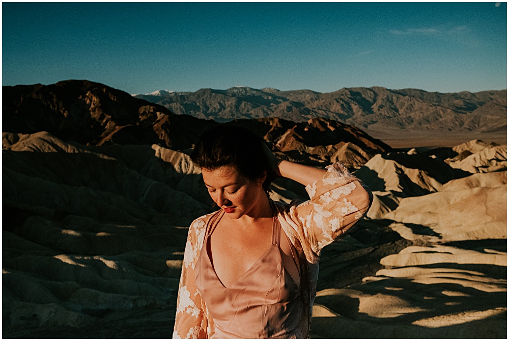 Death Valley National Park bridal portraits 