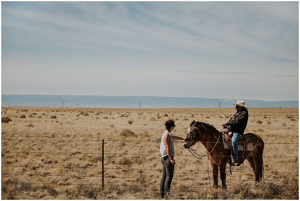 Horses New Mexico Engagement