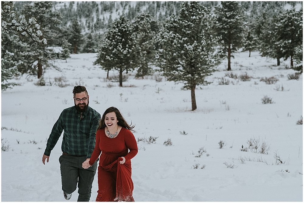 winter elopement Rocky Mountain National Park