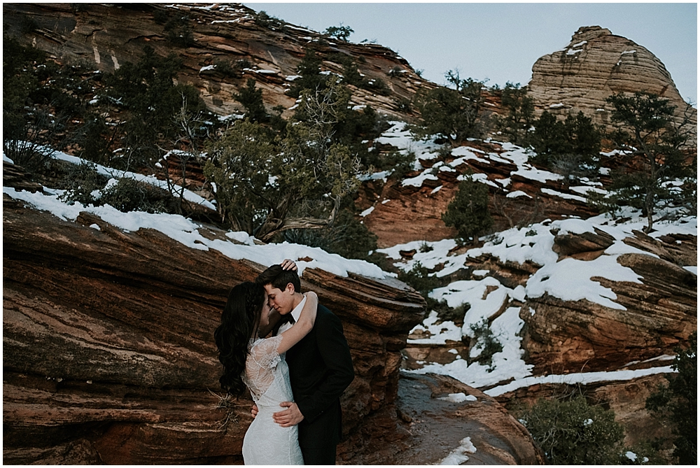Elopement in Zion Utah