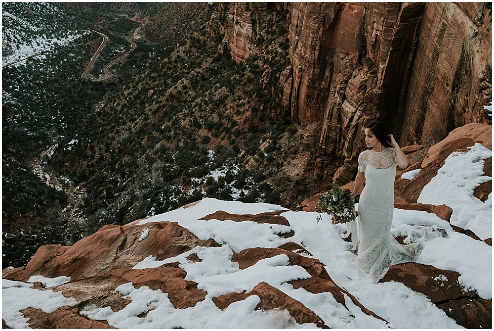 Outdoor wedding in Zion National Park