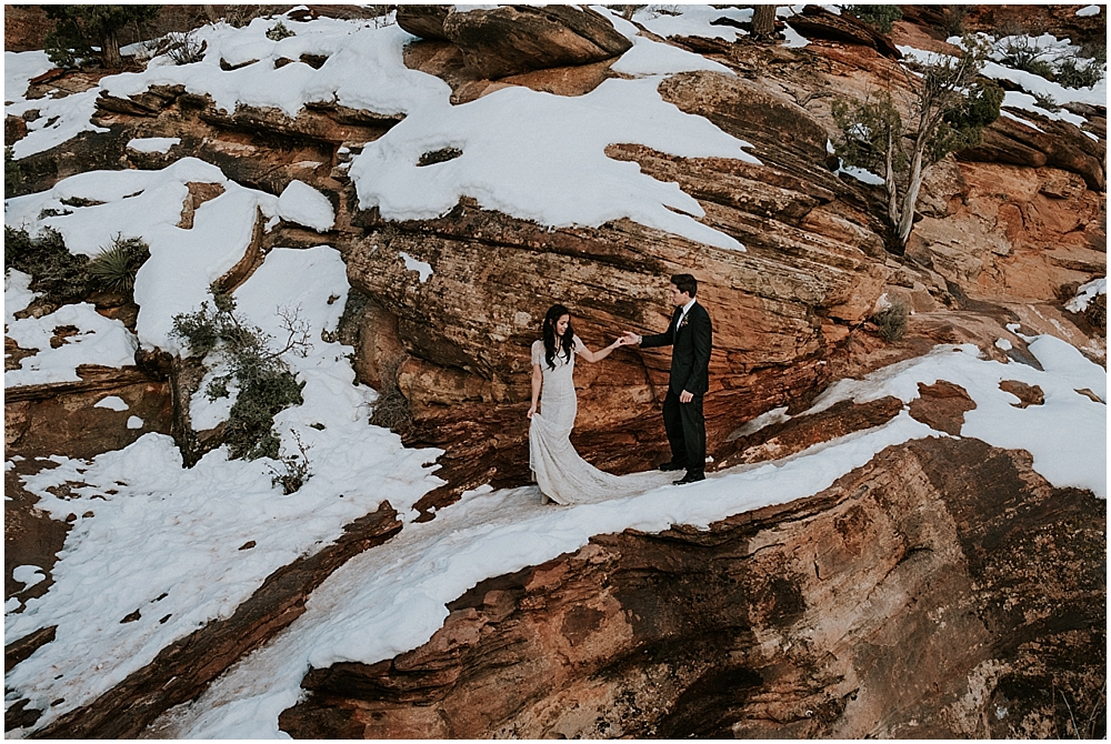 Angels Landing Wedding Zion