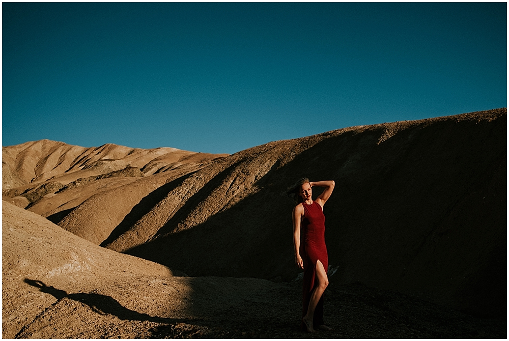 Las Vegas desert engagement session 