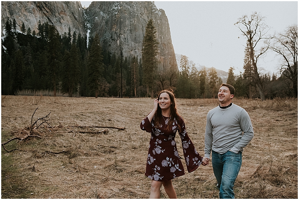 Outdoor wedding in Yosemite National Park 