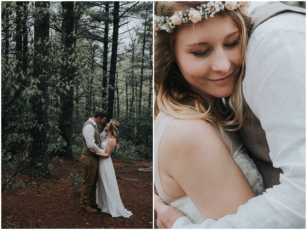 Asheville mountain elopement