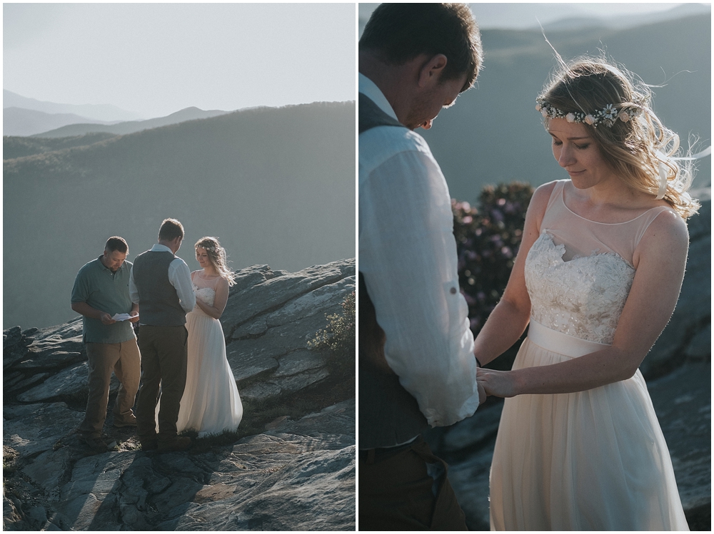 North Carolina mountain elopement