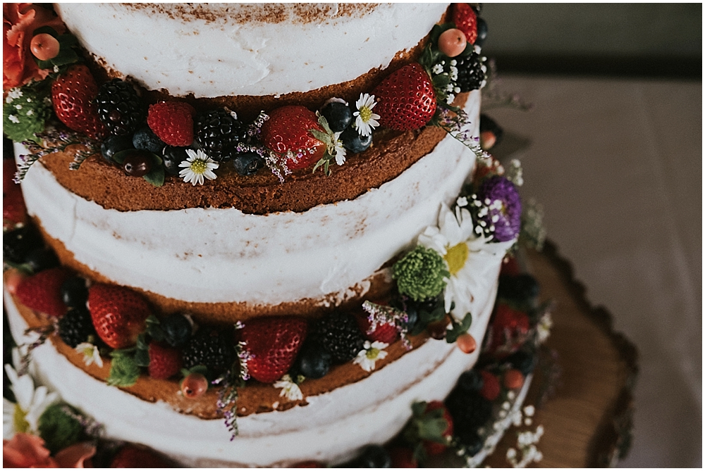 earthy wedding cake
