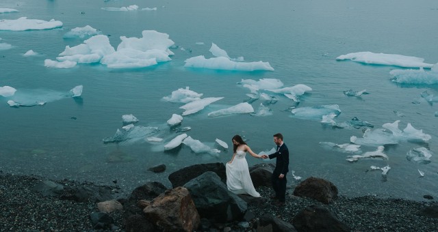 Diana + Michael | Day After Session in Jökulsárlón and Svartifoss