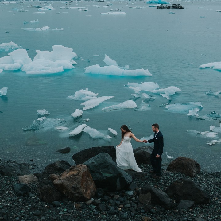 Diana + Michael | Day After Session in Jökulsárlón and Svartifoss