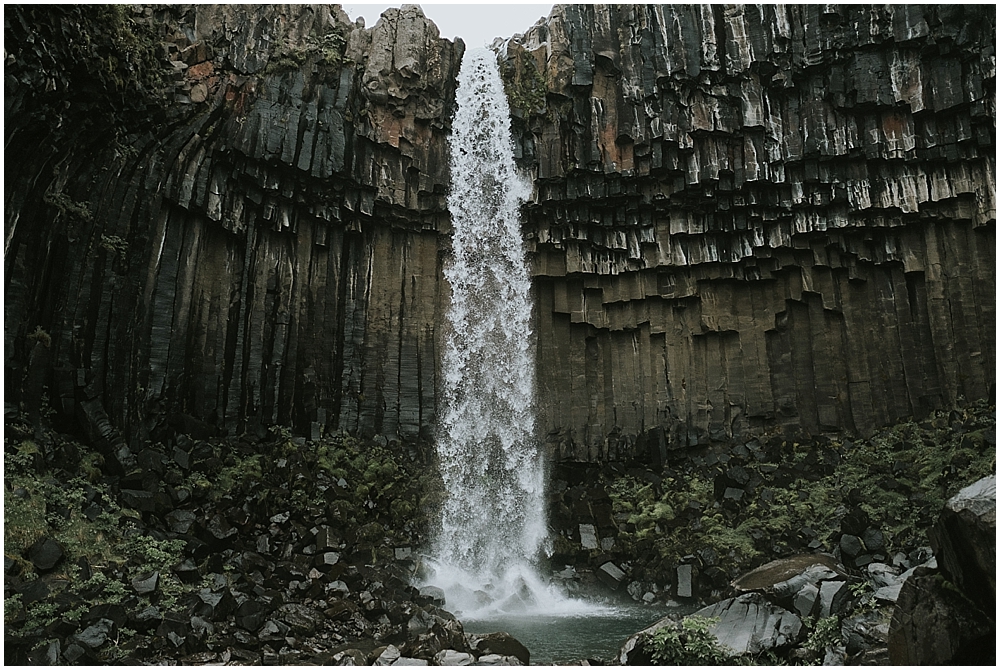 Skaftafell Iceland waterfall elopement