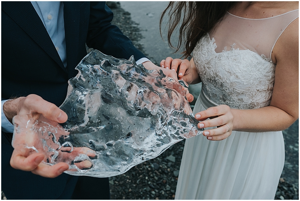 Iceland elopement Glacier Lagoon 