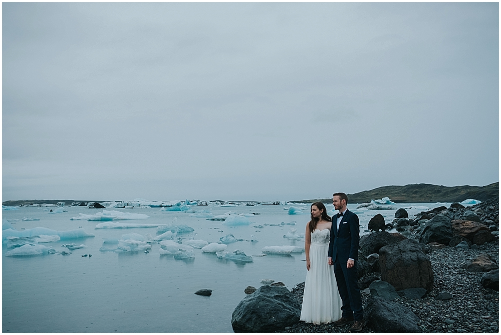 Jökulsárlón iceland elopement 