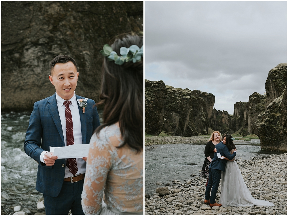 Pink Iceland wedding 