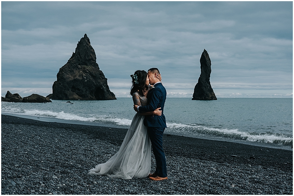 Reynisfjara beach Vik wedding photographer