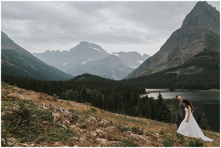 Glacier Wedding Montana, Logan Pass Elopement, Montana Wedding Photographer Wedding at Lake McDonald Montana