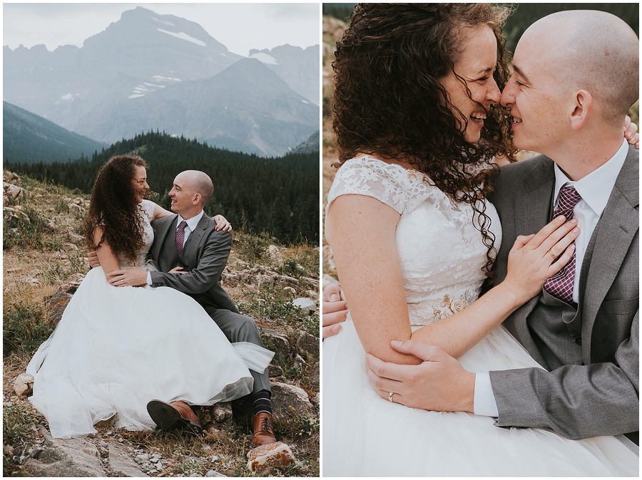 Wedding Photographer in Montana, Glacier National Park Elopement, Married in the Mountains Whitefish Montana Elopement