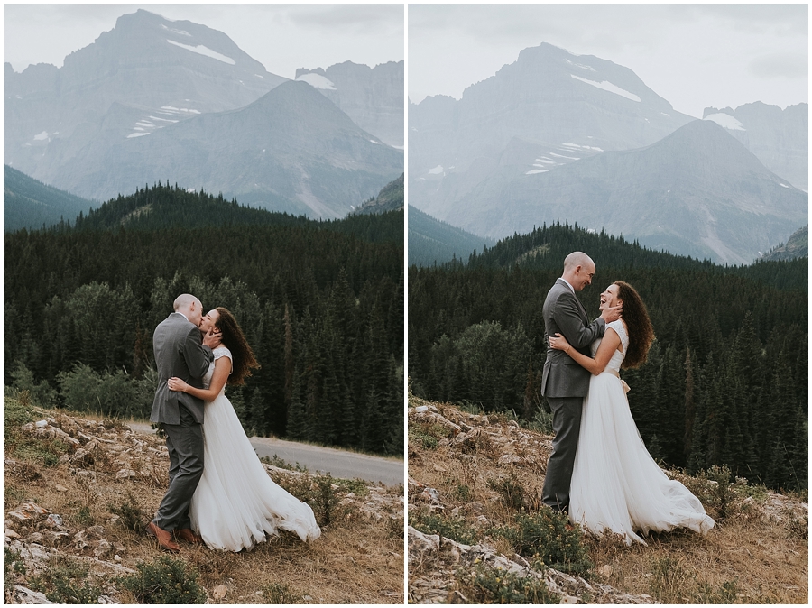 Glacier Wedding Adventure, Montana Wedding Photographer, Kalispell Montana Elopement Eloped in Glacier National Park