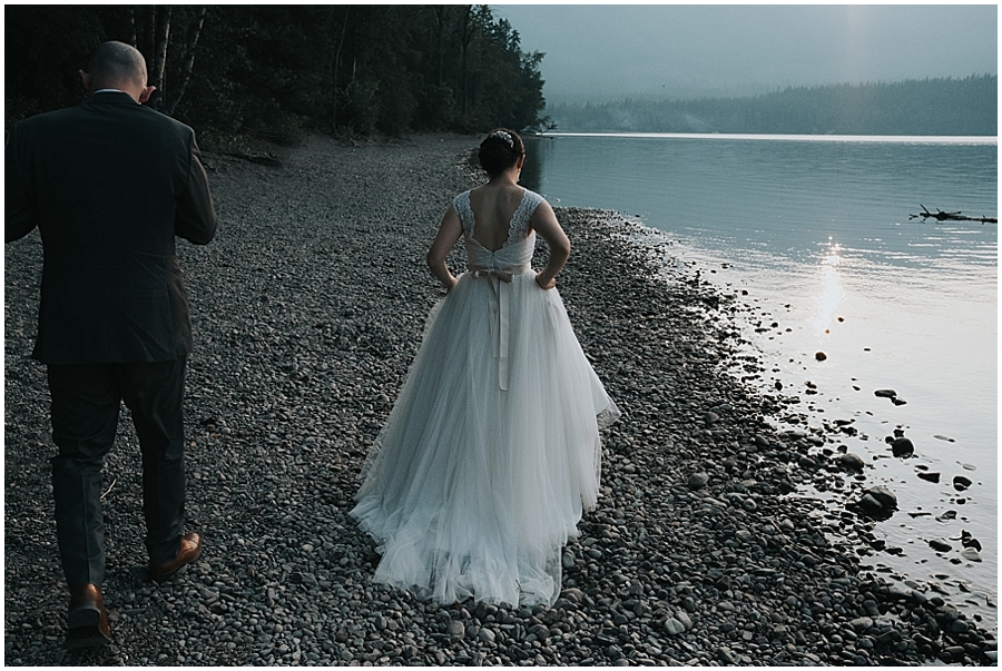 Lake McDonald outdoor elopement, Glacier National Park elopement site, Montana wedding photographer Lake McDonald outdoor elopement