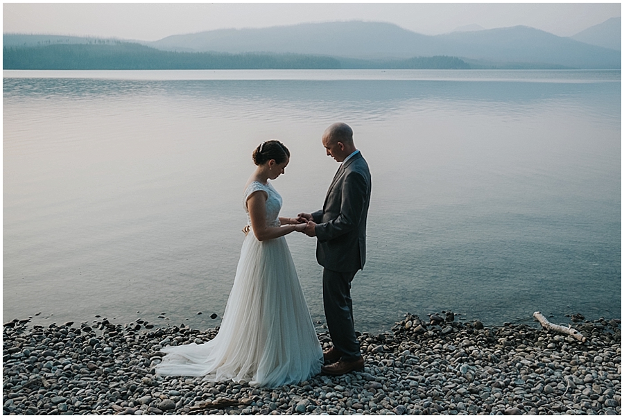 Lake McDonald outdoor elopement