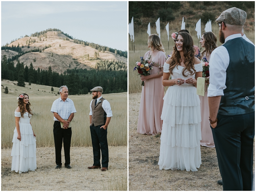 Twisp Washington outdoor wedding 