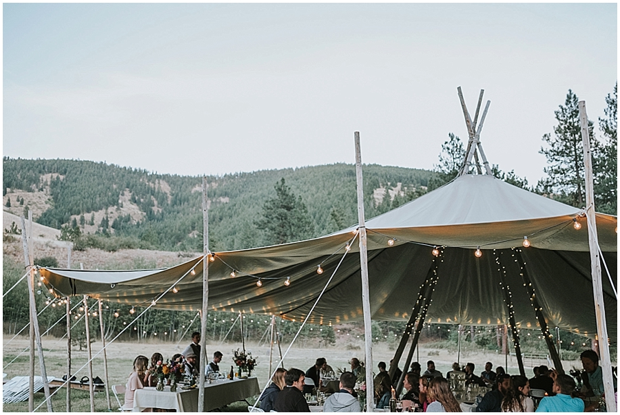 North Cascades National Park tipi wedding 