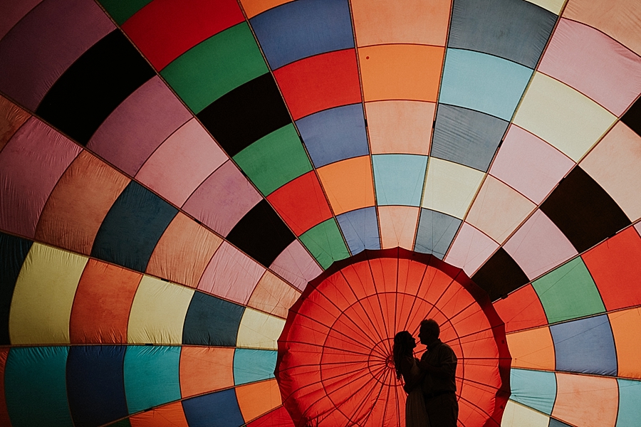 Hot air balloon wedding 