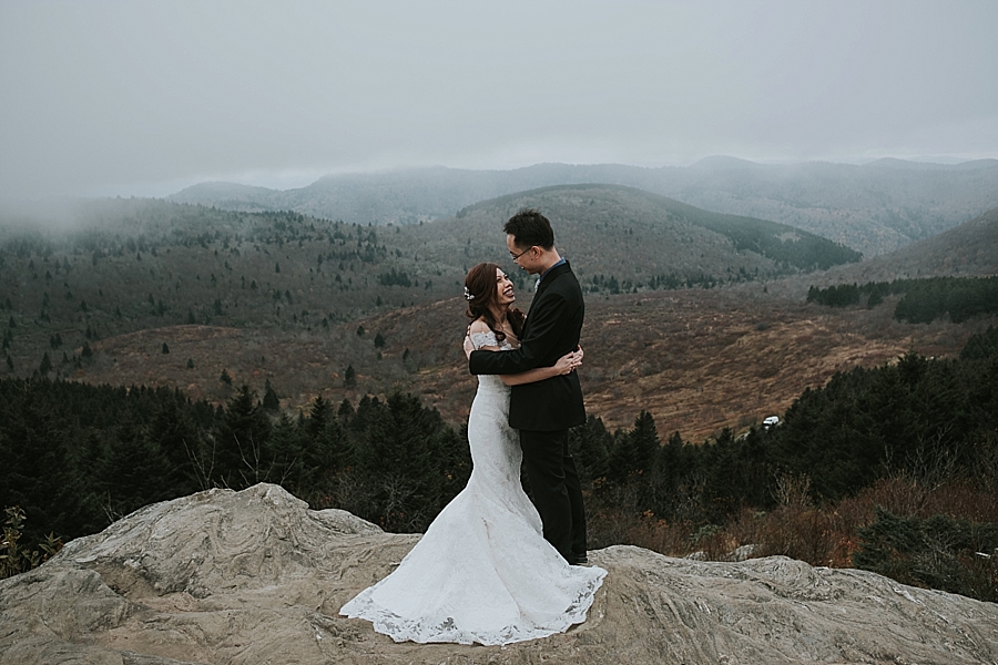 Black Balsam Asheville mountain elopement 