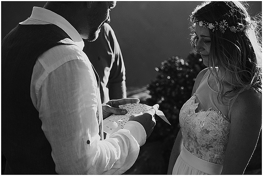 Asheville mountaintop wedding ceremony 