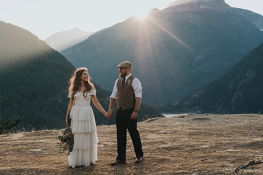 Diablo Lake Overlook wedding 