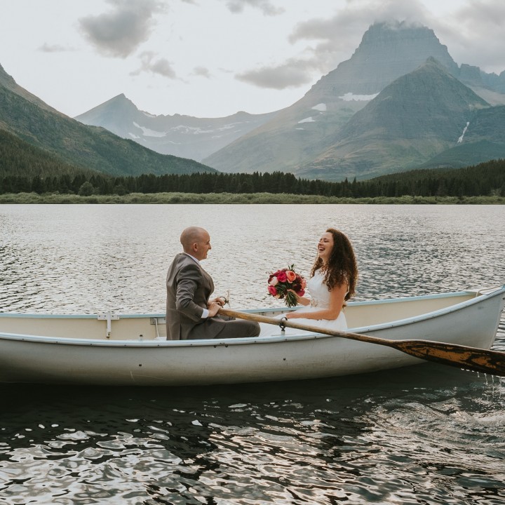 Katy + Nick | Glacier National Park, Montana Epic Day-After Session