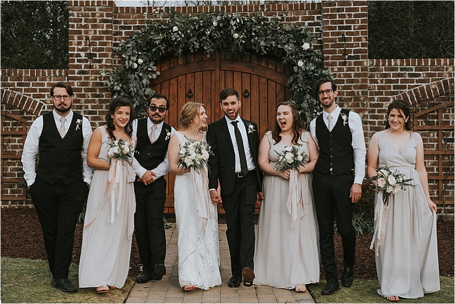 Wedding ceremony Oaks at Salem