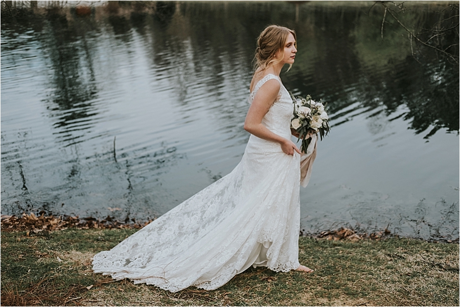 bridal portraits Oaks at Salem
