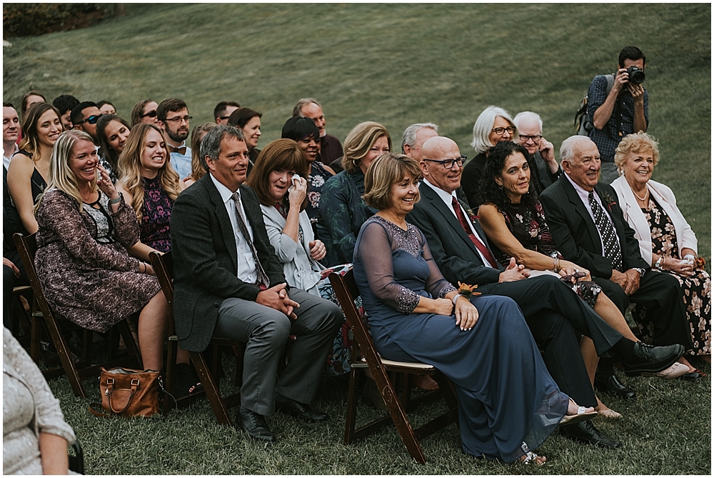 Biltmore Estate wedding ceremony on front lawn 