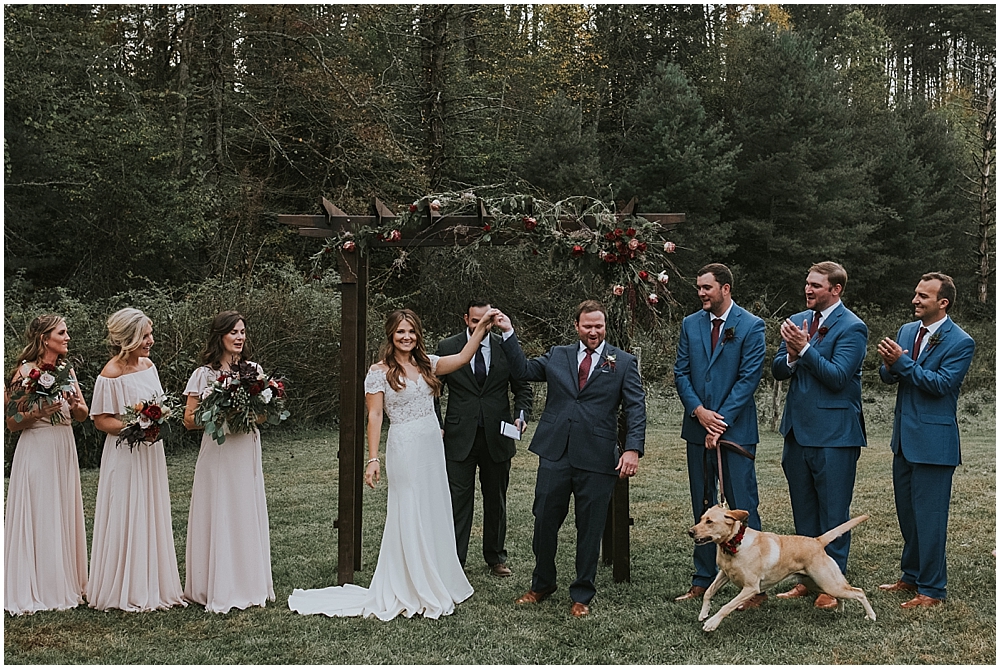 Asheville mountain wedding at Fines Creek Farm 