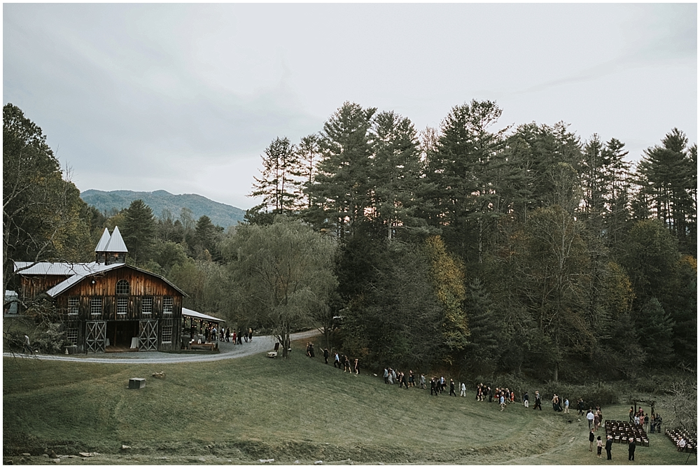 rustic mountain wedding venue in North Carolina 