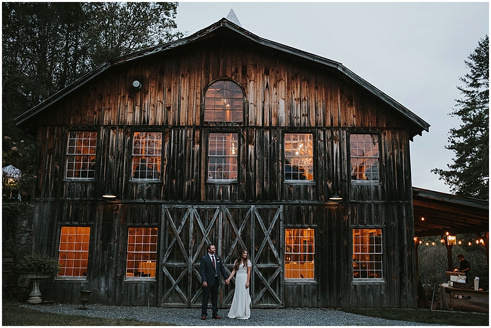 Asheville north carolina mountain rustic barn wedding venue 