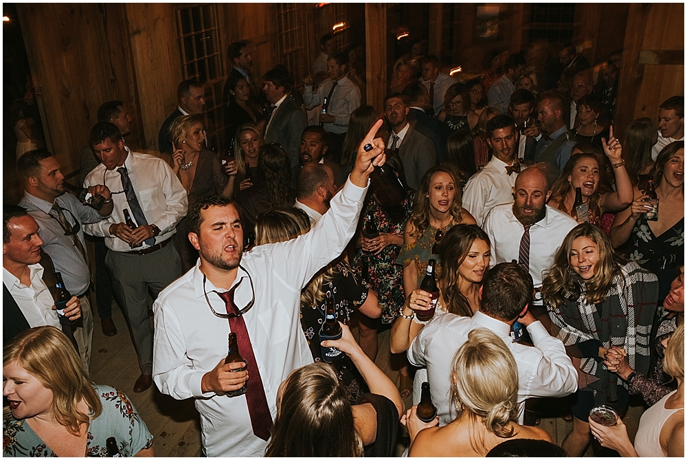 Fines Creek Farm wedding reception dancing 