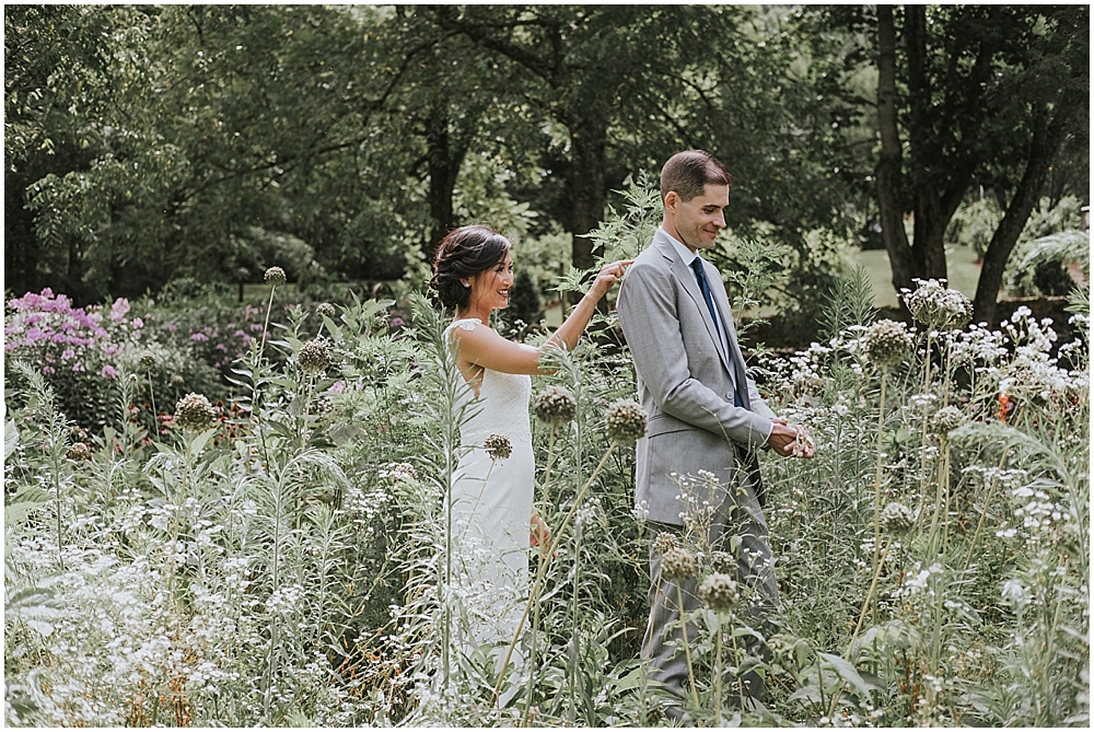 natural outdoor wedding in western north carolina 