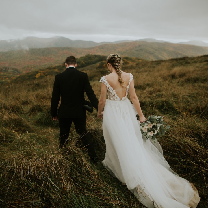 Gini + Jordan | Asheville Mountaintop Elopement