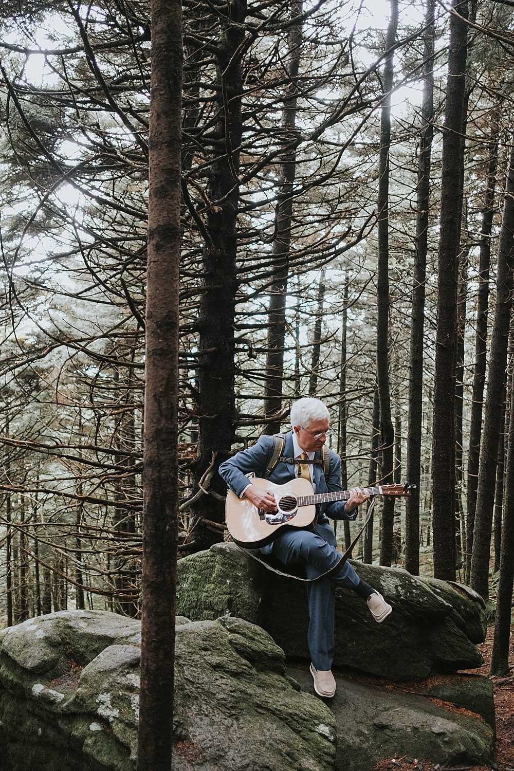 elopement ceremony at Roan Mountain