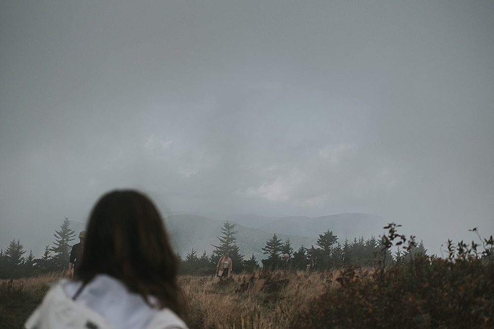 elopement ceremony at Roan Mountain