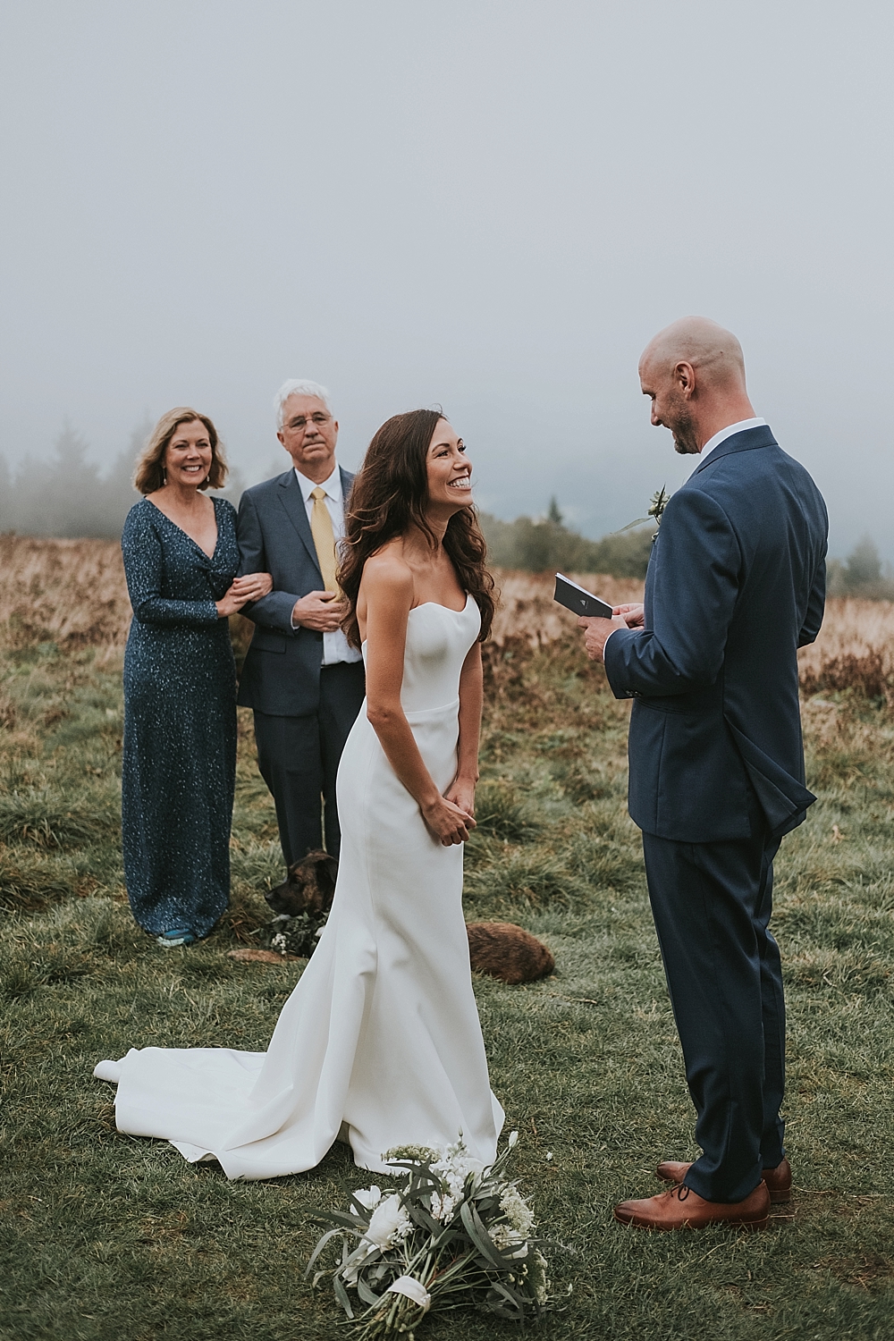 Roan mountain wedding ceremony