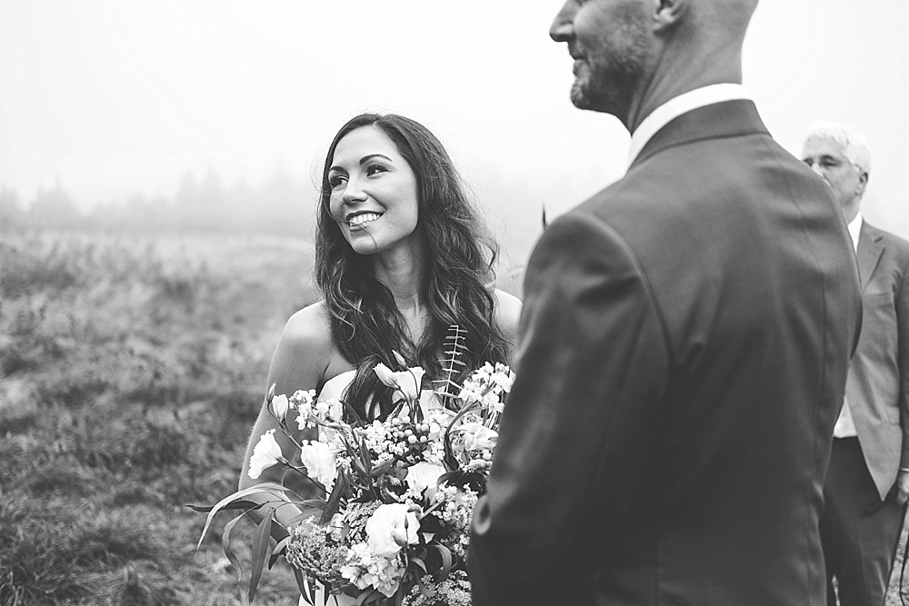 Roan mountain wedding ceremony