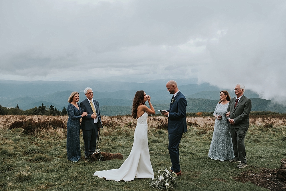 Roan Mountain Elopement ceremony